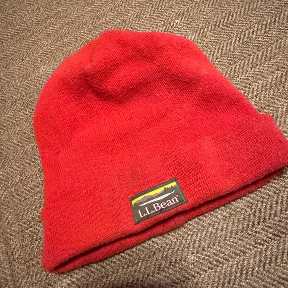 L.L. Bean Accessories - L.L. Bean Knit Beanie with Logo Patch